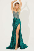 Teal Jasz Couture 7502 Prom Dress