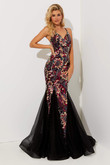 Black Shimmering Mermaid Skirt Jasz Couture Prom Dress 7515