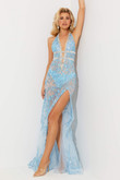 Illusion Sequin Lace Jasz Couture Prom Dress 7518