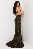 Black/Gold Jasz Couture Prom Dress 7526