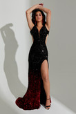 Fitted Sequin Jasz Couture Prom Dress 7530