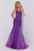 Sheer Corset Bodice Jasz Couture Prom Dress 7557