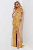 Halter Sequin Jasz Couture Prom Dress 7558