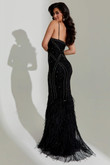 Black Jasz Couture Prom Dress 7565