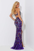 Purple/Multicolor Jasz Couture Prom Dress 7577