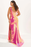 Bright Pink Tiffany Designs Plus Size 16128 Prom Dress