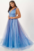 Ombre Tulle Tiffany Designs Plus Size 16134 Prom Dress