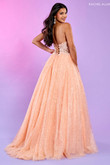 Sherbet Glitter Ball Gown Rachel Allan Prom Dress 70510