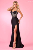 Black Diamond Corset Rachel Allan Prom Dress 70512