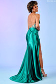 Emerald Satin Corset Rachel Allan Prom Dress 70548
