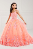 Neon Coral Tiffany Princess Dress 13741
