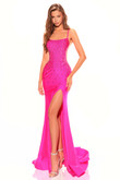 Bright Pink Amarra Prom Dress 88795