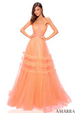 Neon Orange Amarra Prom Dress 88794