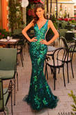 Emerald Sequin Amarra Prom Dress 88832