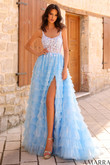 Light Blue Ruffled Amarra Prom Dress 88833