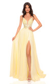 Light Yellow Amarra Prom Dress 88834