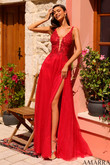 Red A-line Amarra Prom Dress 88840