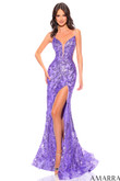 Lilac Sequin Amarra Prom Dress 88758