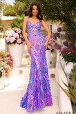 Purple Sequin Amarra Prom Dress 88763