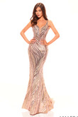 Champagne/Gold Amarra Prom Dress 88768
