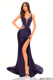 Plum/Multi Amarra Prom Dress 88782