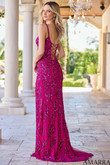 Bright Fuchsia Corset Amarra Prom Dress 94306