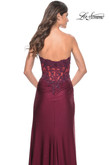 La Femme Prom Dress in Dark Berry