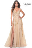 La Femme Prom Dress in Champagne