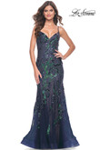 La Femme Prom Dress in Navy