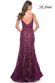 La Femme Prom Dress in Dark Berry