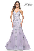 Lavender Gray Mermaid La Femme Prom Dress 32091
