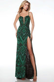 Alyce Paris Prom Dress in Black/Emerald 