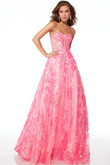 Neon Pink Alyce Paris 61515 Prom Dress