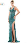 Colors Prom Dress in Deep Green 