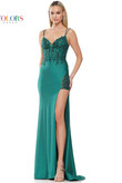 Glitter Jersey Colors Prom Dress 3095