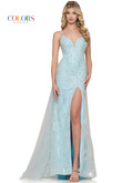 Beaded Fitted Colors Prom Dress 3127