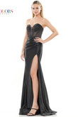 Color Prom Dress in Black 