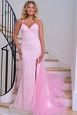 Colors Prom Dress in Light Pink 