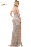 Colors Prom Dress in Silver/Gold 