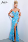 Spaghetti Strapped Fitted Johnathan Kayne Dress 2837