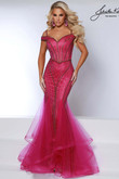 Johnathan Kayne Prom Dress in Magenta 