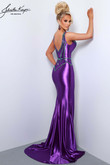 Form-Fitting Johnathan Kayne Dress 2867 in Purple 