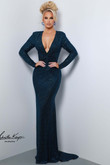 Johnathan Kayne Prom Dress in Black/Capri