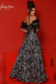Johnathan Kayne Prom Dress in Black/Multi