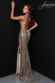 Johnathan Kayne Prom Dress in Desert Snake 