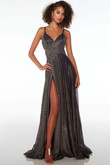 Emerald A-line Alyce Paris Prom Dress 61599