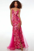  Floral Sequin Alyce Paris Prom Dress 61617