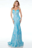 Alyce Paris Prom Dress in Light Turquoise 