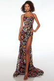 Alyce Paris Prom Dress in Black/Orange