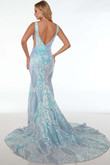 Alyce Paris Prom Dress in Opal/Light Blue 